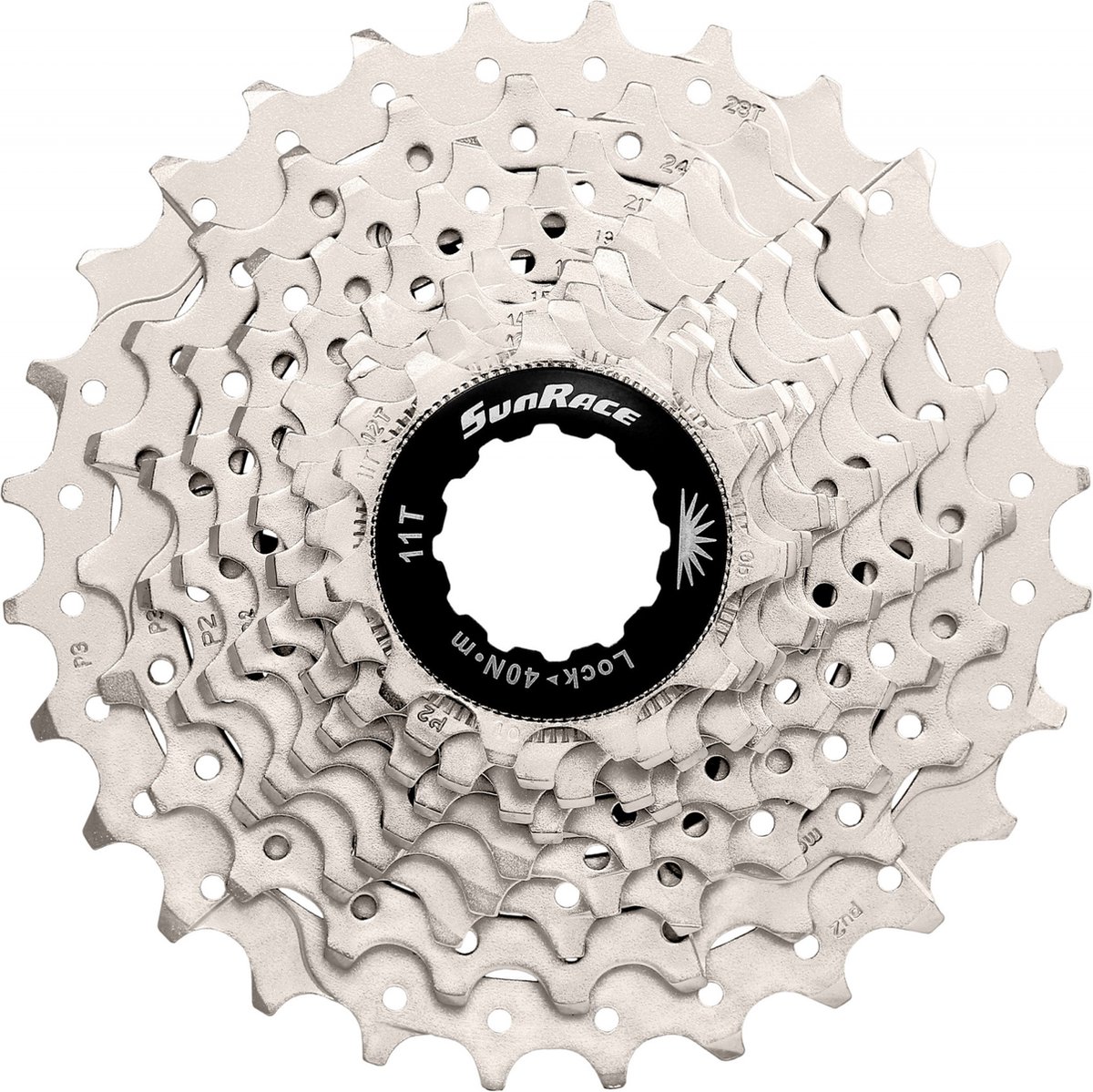 Cassette Vélo SUNRACE 10V 11x32 – Argent Métallisé – Neuf Sous Emballage