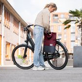 Sacoche vélo shopper recyclée Urban Proof 20 litres - rouge bordeaux/gris
