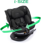 Babyauto Xperta i-Size autostoel - 360° met isofix - Zwart (40-150 cm)
