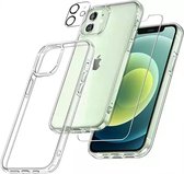 Iphone 14 pro- Clear case- Lens protector- 2 tempered glass screenprotectors
