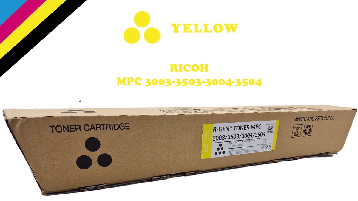 Toner Ricoh MP C3003 / 3503 / 3004 / 3504 Yellow – Compatible