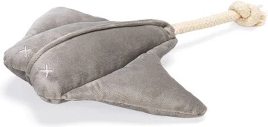 Designed by Lotte Rog Anum - Hondenspeelgoed - Velvet - Grijs - 19x24x7 cm