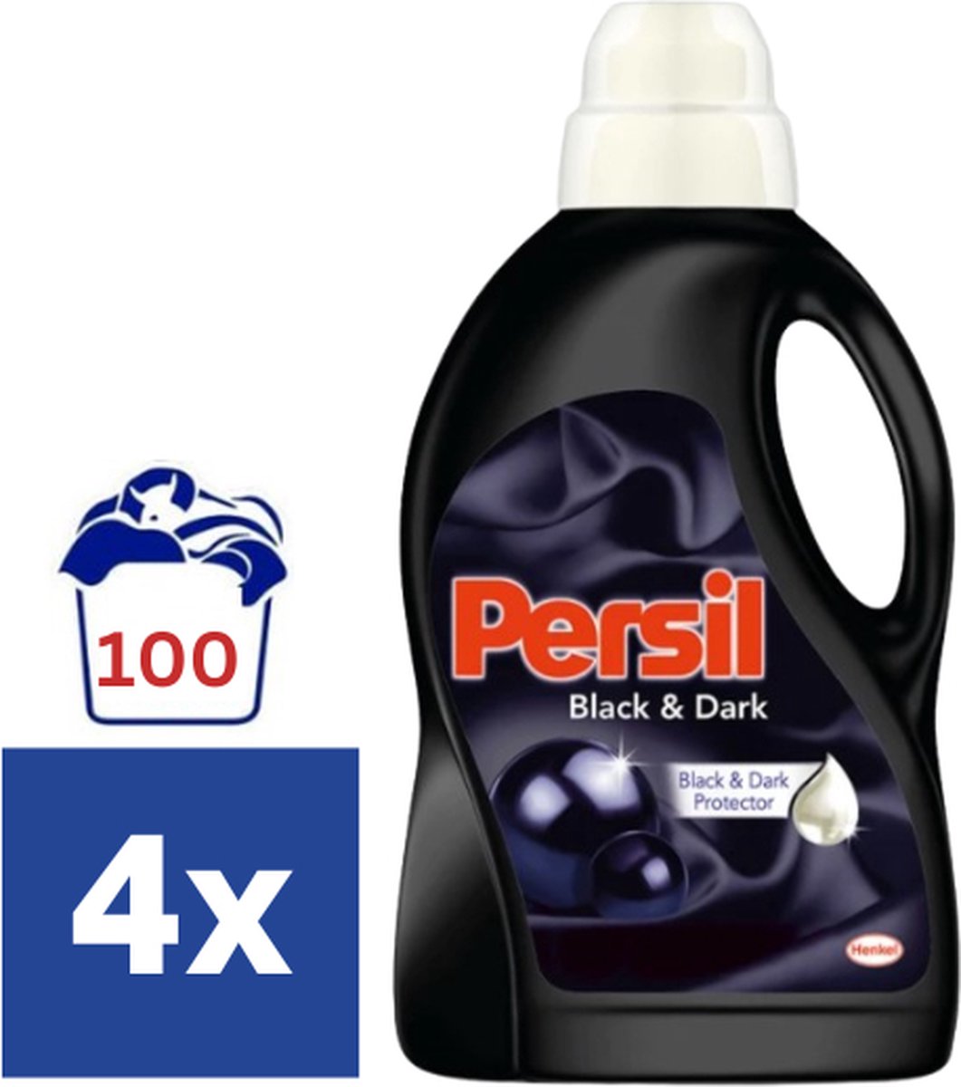 Persil Black Vloeibaar Wasmiddel - 4 x 1.5 l (100 wasbeurten)