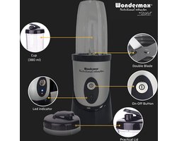 Blender - Vruchtenpers - Smoothiemaker - Mixer - Soepmaker - Superkrachtige Motor - Wondermax Nutritional Extractor - Met Receptenboekje