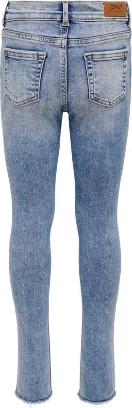 NOOS BLUE Jeans | LIGHT Meisjes JNS KONBLUSH RAW - ONLY bol Maat 134 SKINNY