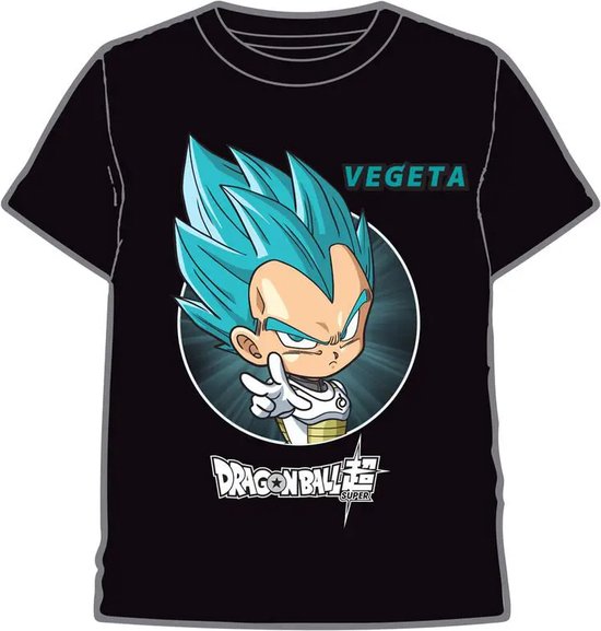 Dragon Ball - Super Small Vegeta - Zwart T-Shirt - S