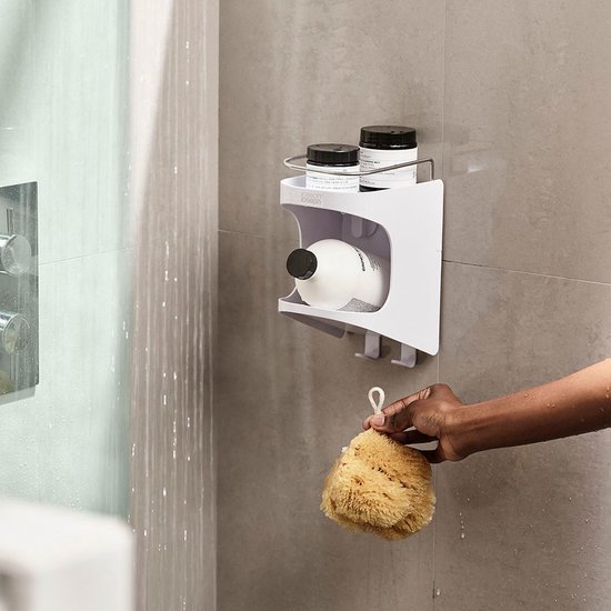 Joseph Joseph Wit doucherek zonder boren 3 vaks 3 vakken Ophangen