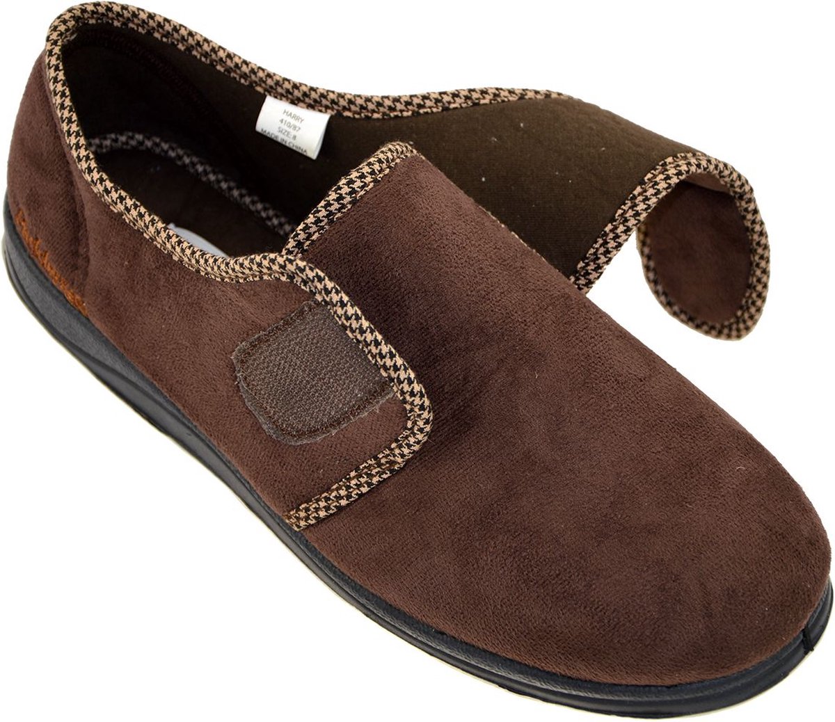 Padders -Heren - bruin - pantoffels & slippers - maat 42