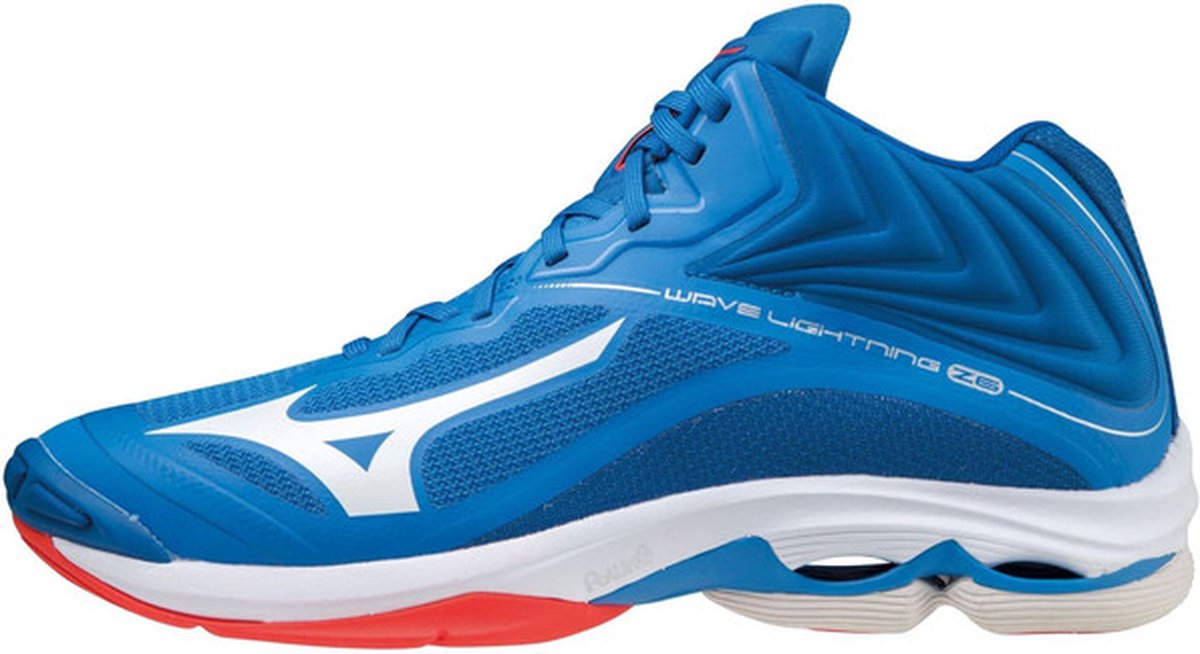 Mizuno Wave Lightning Z6 Mid - Sportschoenen - Volleybal - Indoor - blauw/oranje