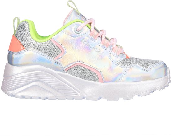 Skechers Uno Lite - Baskets pour femmes Métalliques Pops Filles - Argent - Taille 34