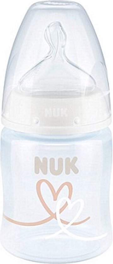 NUK First Choice+ , Coeur, biberon, 0-6 mois, contrôle de