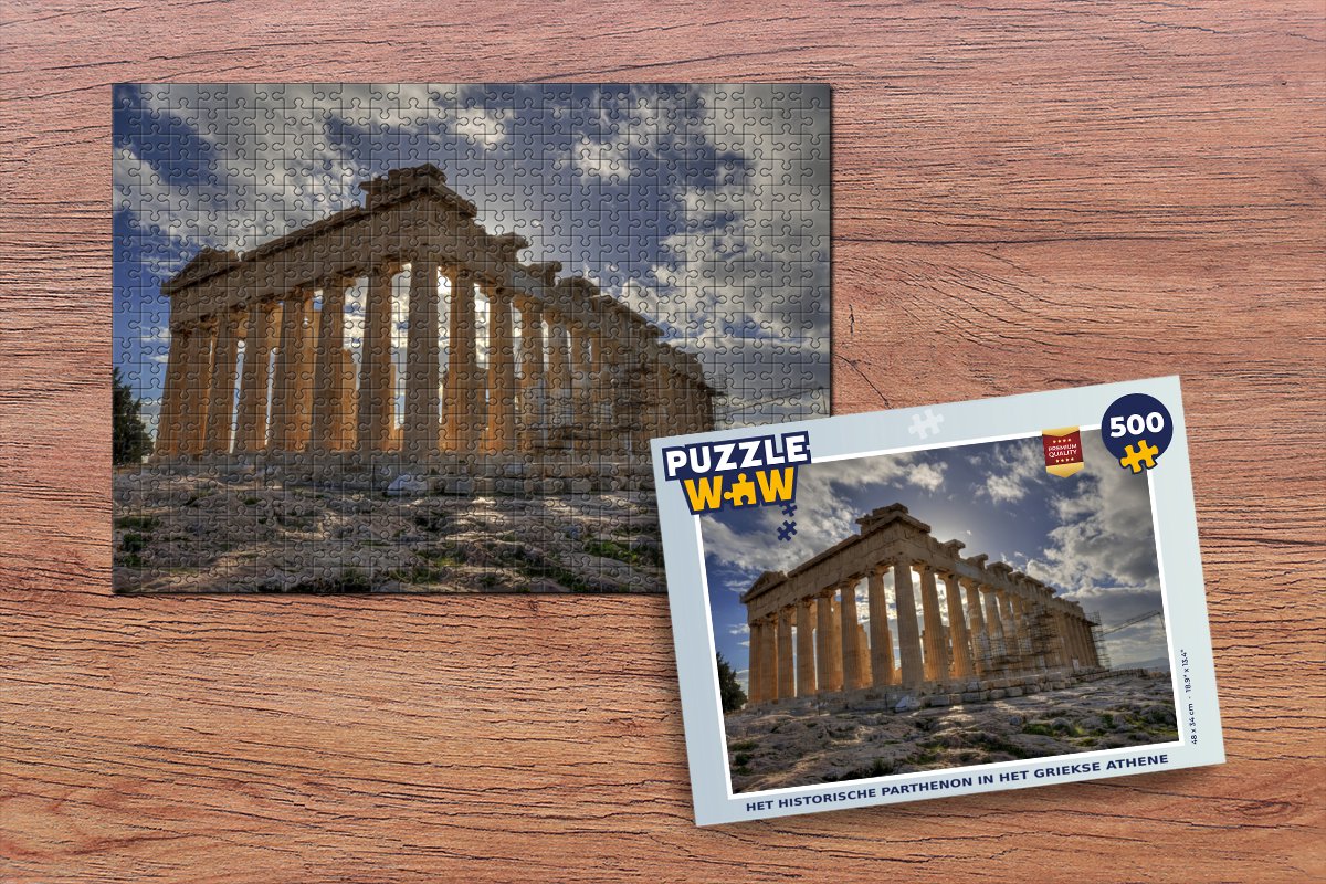 Puzzel Het historische Parthenon in het Griekse Athene - Legpuzzel - Puzzel 500 stukjes