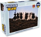 Puzzel Cowboys die paarden berijden - Legpuzzel - Puzzel 1000 stukjes volwassenen