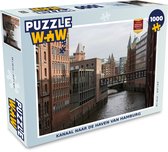 Puzzel Rivier - Hamburg - Stad - Legpuzzel - Puzzel 1000 stukjes volwassenen