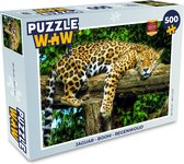 Puzzel Jaguar - Boom - Regenwoud - Legpuzzel - Puzzel 500 stukjes