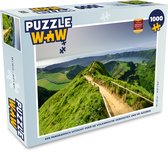 Puzzel Een panoramisch uitzicht over de vulkanische gebergtes van de Azoren - Legpuzzel - Puzzel 1000 stukjes volwassenen
