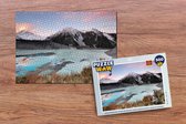 Puzzel Zonsondergang in het Nationaal park Aoraki/Mount Cook in Oceanië - Legpuzzel - Puzzel 500 stukjes
