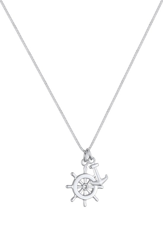 Elli Dames Halsketting Dames Anker Infinity Kruis in 925 Sterling