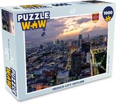 Puzzel Mexico City Skyline - Legpuzzel - Puzzel 1000 stukjes volwassenen