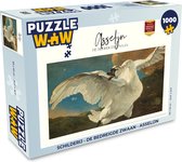 Puzzel Schilderij - De bedreigde zwaan - Asselijn - Legpuzzel - Puzzel 1000 stukjes volwassenen