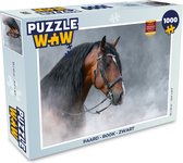 Puzzel Paard - Rook - Zwart - Legpuzzel - Puzzel 1000 stukjes volwassenen