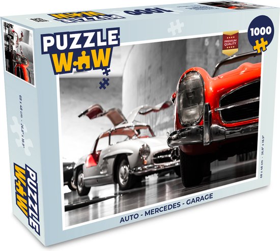 Puzzle Voiture - Mercedes - Garage - Puzzle - Puzzle 1000 pièces adultes