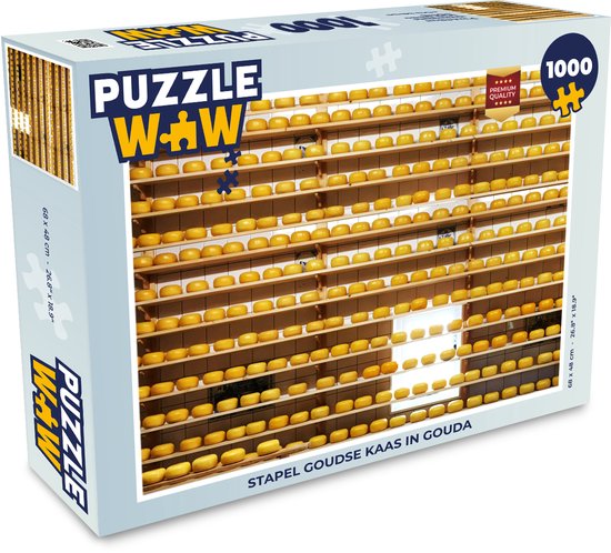 Puzzle Fromage - Gouda - Planche - Puzzle - Puzzle 1000 pièces adultes