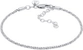 Elli PREMIUM Dames Armband Dames Koord Ketting Twisted Trend Verstelbaar in 925 Sterling Zilver Verguld