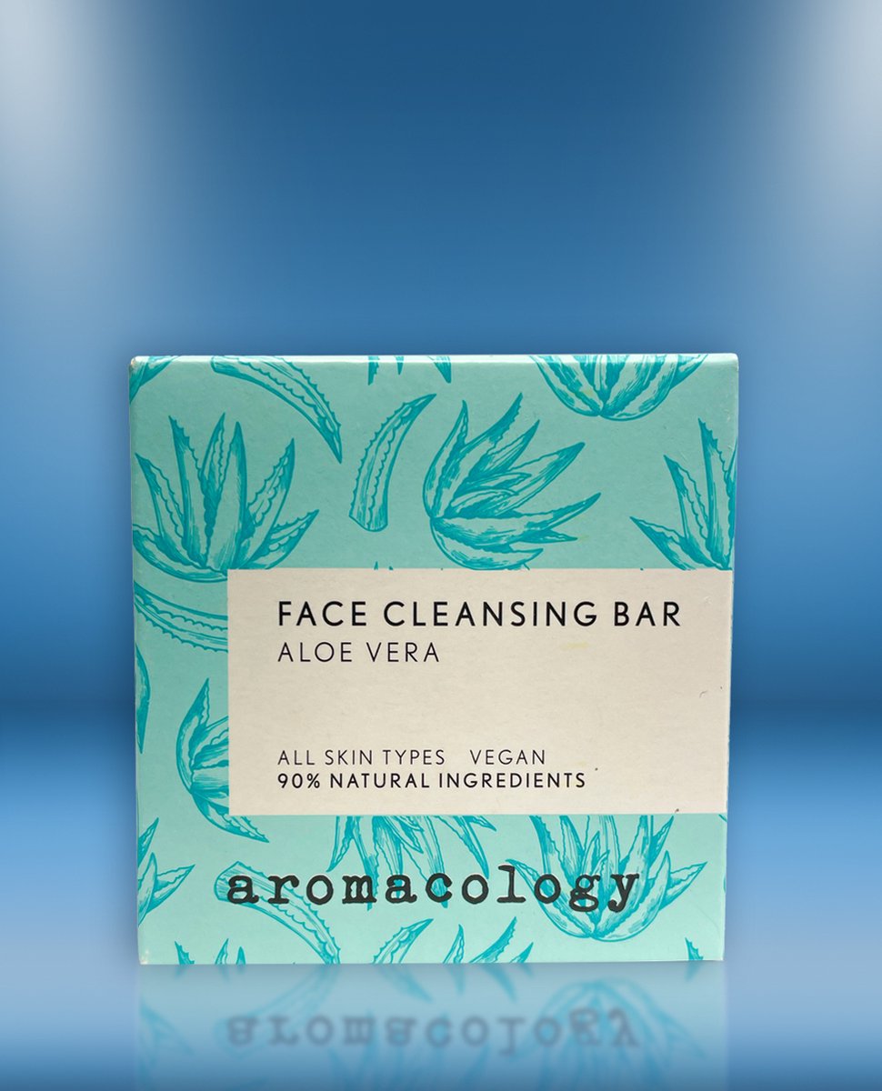 Face cleansing bar Aloë Vera - Face wash - Vegan - 80 gram Aromacology
