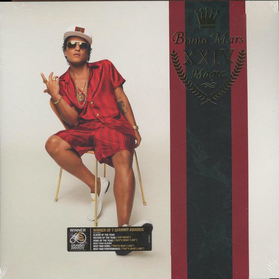 Bruno Mars 24K Magic - LP met disco en funk - Inclusief