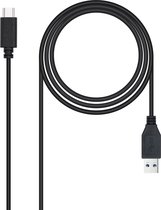 USB A to USB C Cable NANOCABLE 10.01.4002 2 m Black