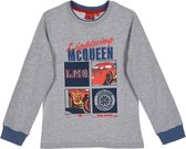 Disney Cars Shirt - Lange Mouw - LMQ - Katoen - Grijs - Maat 122/128 (8 jaar)