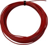 Stekkersnel - Elektra montage draad kabel snoer - 1mm² - Rood- 10meter