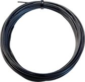 Stekkersnel - Elektra montage draad kabel snoer - 1mm² - Zwart - 10meter