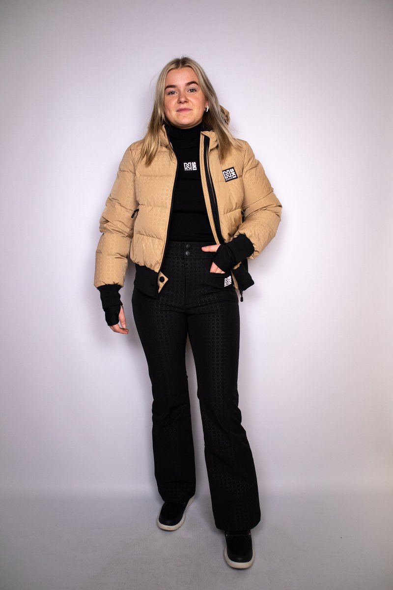 Nikkie Sportswear Yenthe ski jas dames beige