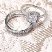 PROMETIDA / Jacket Bella/ Dames Ringen / Verlovingsring / Zilveren ringen / Sterling Zilver 925 / moederdag cadeau / relatie cadeau / vriendschapsring