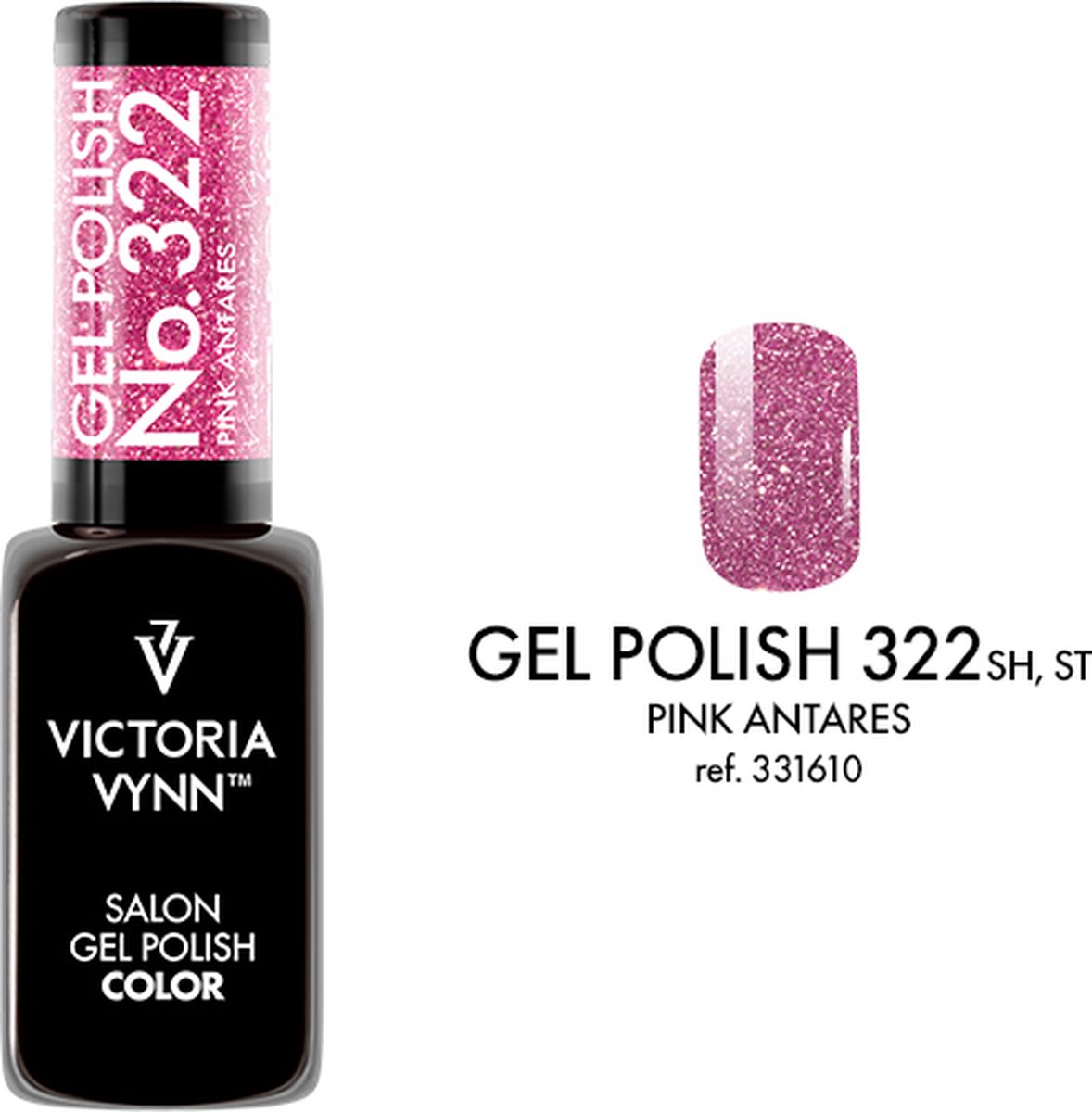 Goedkoopste Victoria Vynn – Salon Gelpolish 322 Pink Antares (flash roze) - reflecterende gel polish - gellak - reflect - reflectie - glitter - nagels - nagelverzorging - nagelstyliste - uv / led - nagelstylist - callance