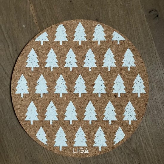 Kerst Eco Friendly Placemats Onderzetter voor pot of pan diameter 25