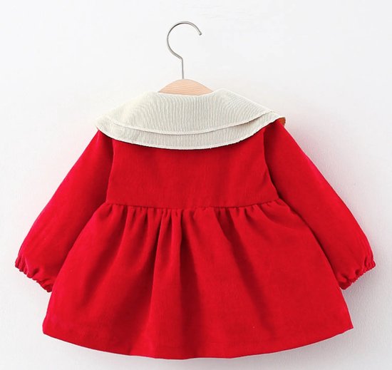 Baby Garden baby jurkje rood met strik maat 74 | bol.com