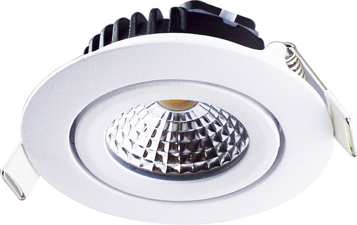 LED inbouwspot wit Dimbaar - 5W vervangt 50W - Kantelbaar - 2200K warm wit licht