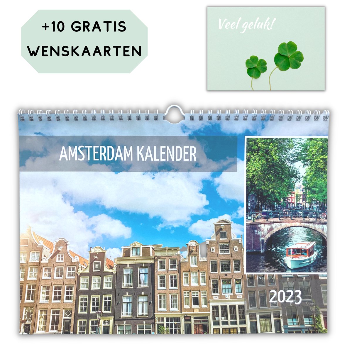 Kalender 2023 Wandkalender - Maandkalender - AMSTERDAM - Maand - A4 