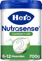 Hero Nutrasense Comfort+ AR Opvolgmelk 2 (6+ Maanden) - Flesvoeding - 1 x 700gr - Palmolievrij