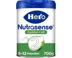 Hero Nutrasense Comfort+ AR Opvolgmelk 2 (6+ Maanden) – Flesvoeding – 1 x 700gr – Palmolievrij