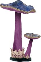 Goodwill - Broc. lace mushrooms - paars/blauw - 44 cm