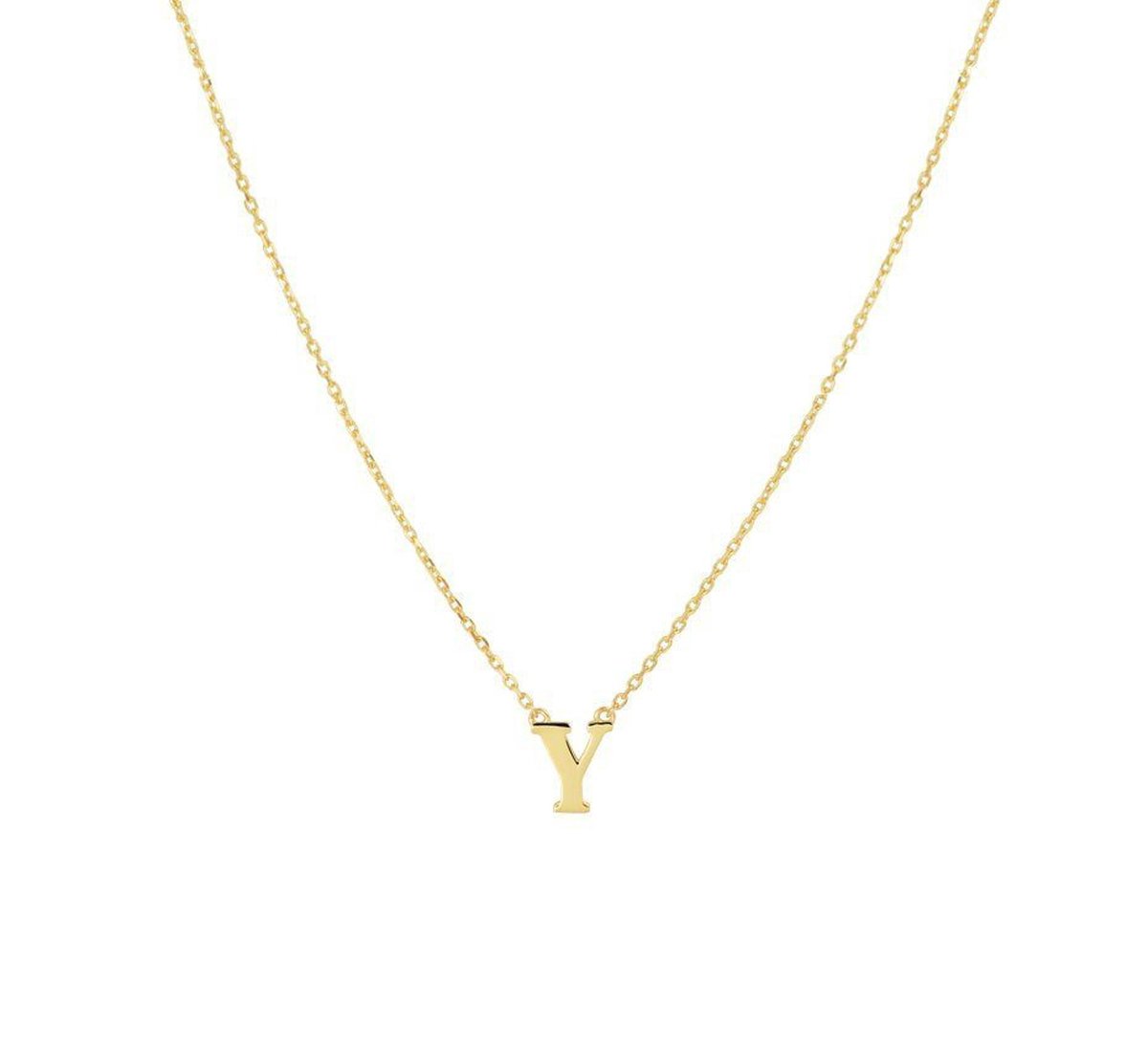 Geelgouden Collier letter Y 40 - 42 - 44 cm 4021389