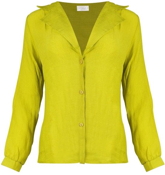Silk Kim Blouse LIME SLICE