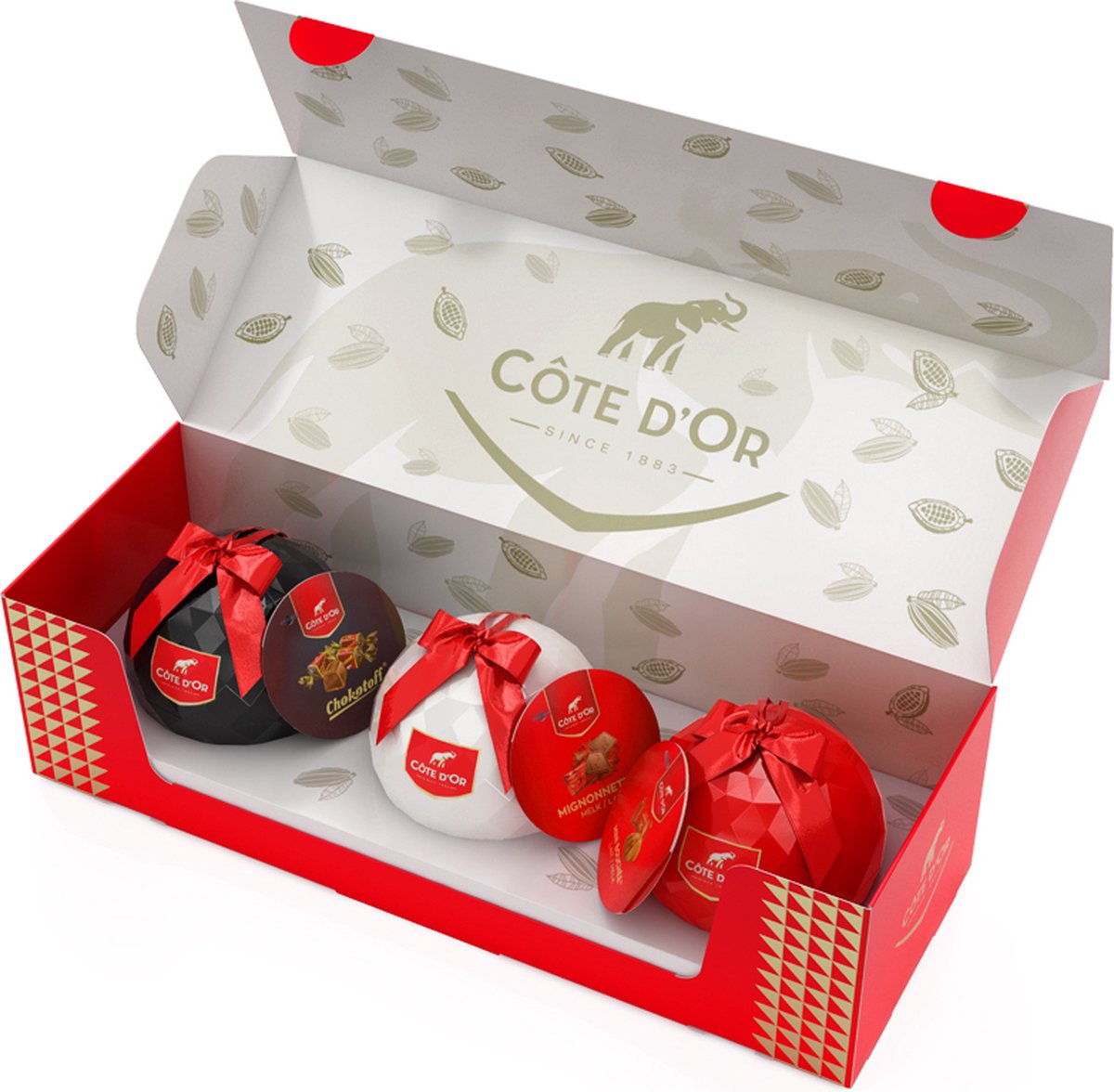 Côte d'Or luxury gift set chocolade geschenkballen mini Bouchée