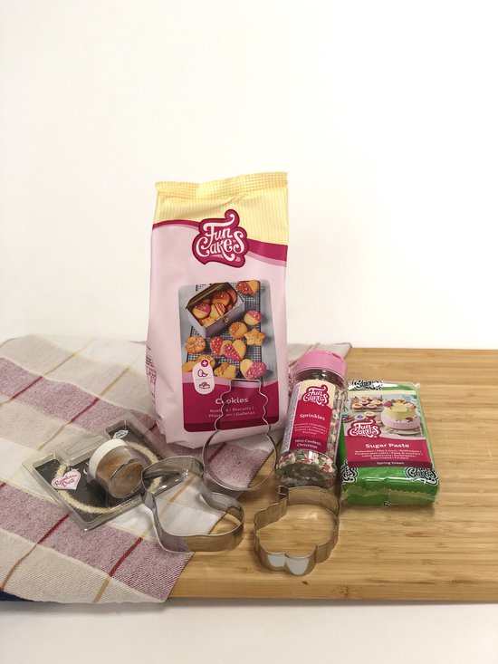 Kerst koekpakket koekjes bakken bakmix bakpakket koekvormpjes