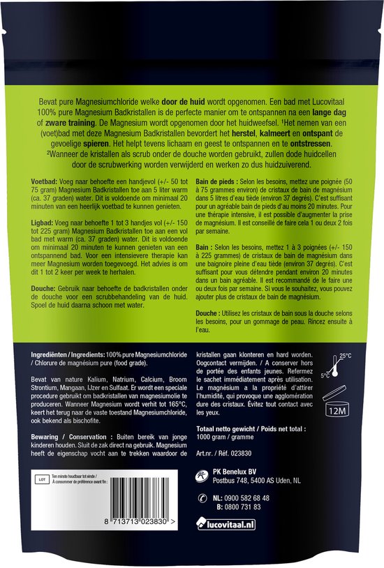 Lucovitaal Magnesium Badkristallen 1 kg