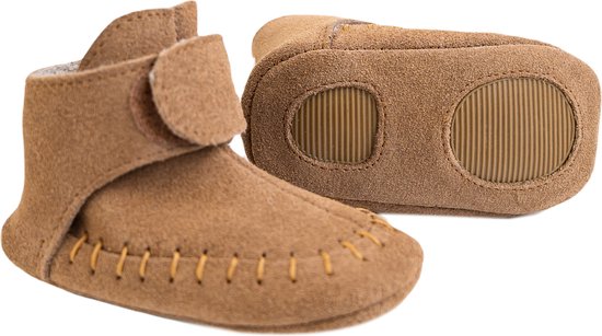Lodger Chaussures Chaussons de bébé Antidérapantes - Walker Mocassin Cognac 15-18M - Antidérapantes - Cuir souple - Fermeture Velcro